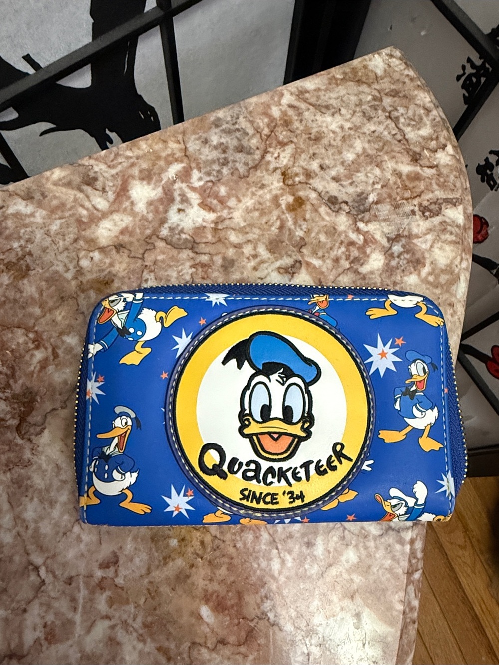 Loungefly Blue Donald Duck "Quacketeer" Zip Wallet